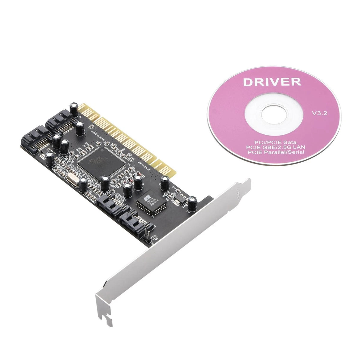 4 Port SATA PCI Expansion Card PCI To SATA Adapter Card RAID 5