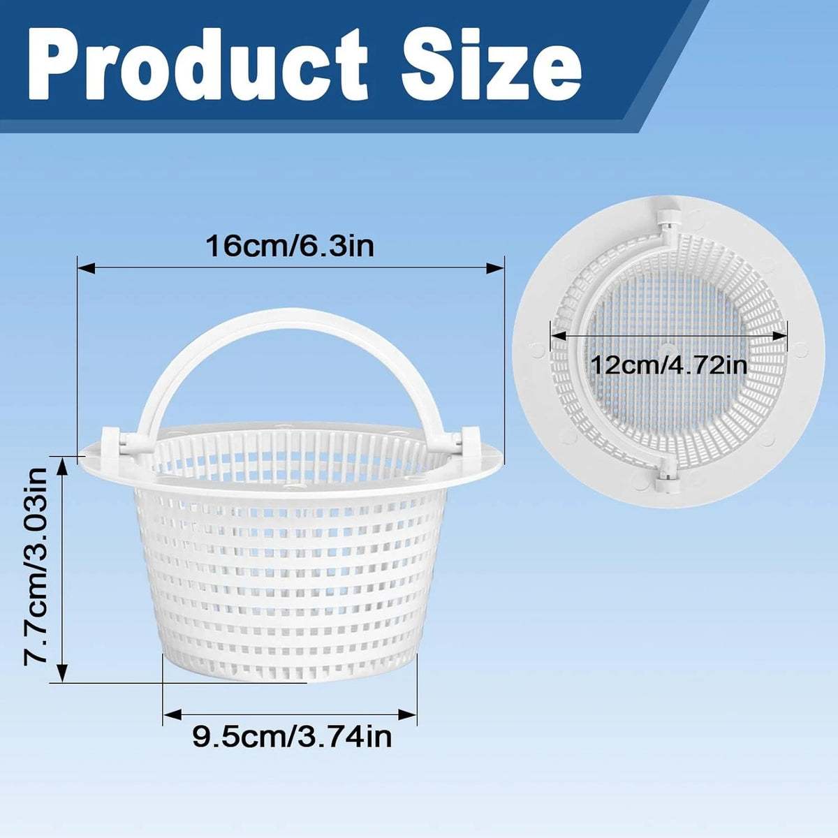 2𝑷𝑪𝑺 SPX1091C Skimmer Basket Replacement for Hayward SP1091WM &...