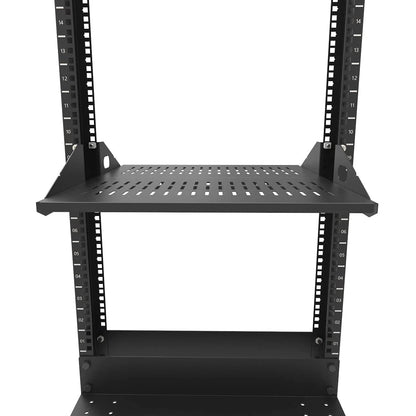 Jingchengmei 2U Cantilever Server Shelf Rack Mount-19 Inch 2 2U2PC10V, black