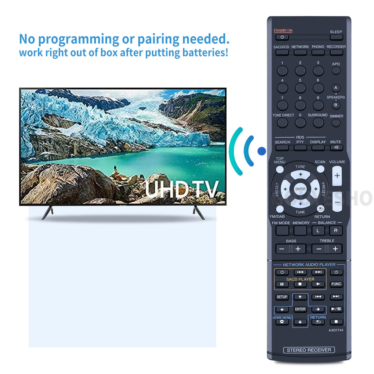 AXD7744 Replacement Remote Control For Pioneer AV Receiver SX-20DAB SX-20-K