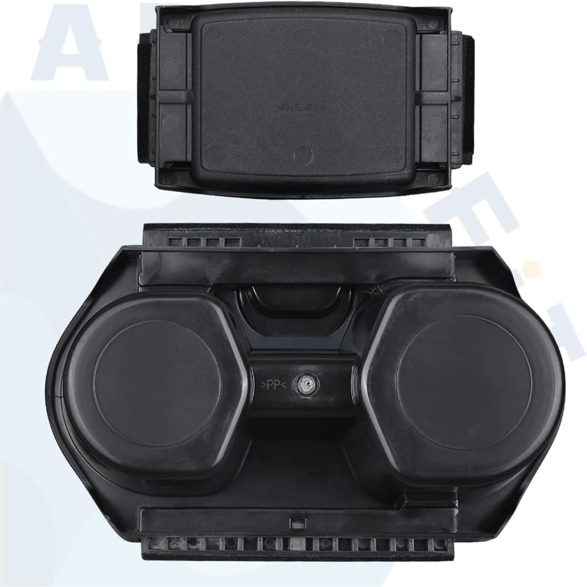 Civic Cup Holder Insert & Coin Tray for Center Console Black