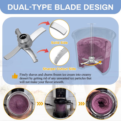 NANOBABY Replacement Paddle Blade Compatible with Creamy_NC300 Series, Silver