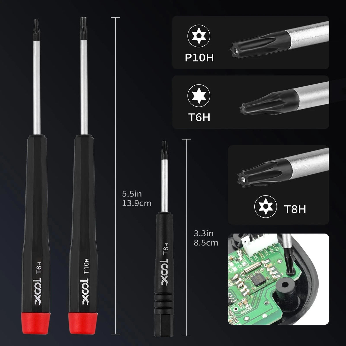 XOOL 17-in-1 Gamebit & Tri-Wing Screwdriver Repair Tool Kit, 17 in 1, Black