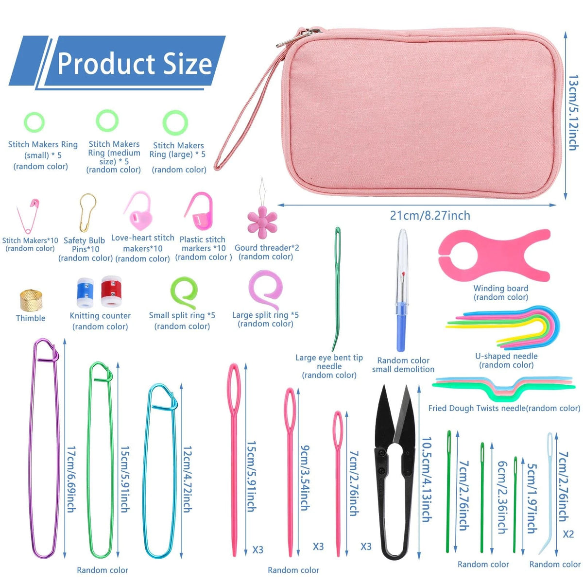 Crochet Hook Set 120Pcs Needles Kit Ergonomic 120 Pcs, Multicolor1