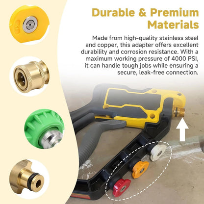 Pressure Washer Gun Adapter For Dewalt DCPW550 With 1/4'' Quick Connect System