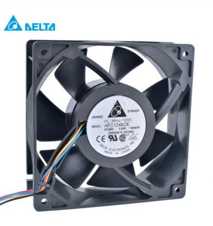 Delta AFC1248DE DC 48V 1.64A 120*38mm 4pin Server Cooling Fan PWM Speed Control