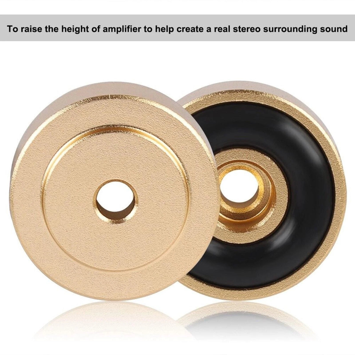 4pcs 20x8mm Aluminum Isolation Feet Stand For CD Turntable Radio AMP Amplifier D