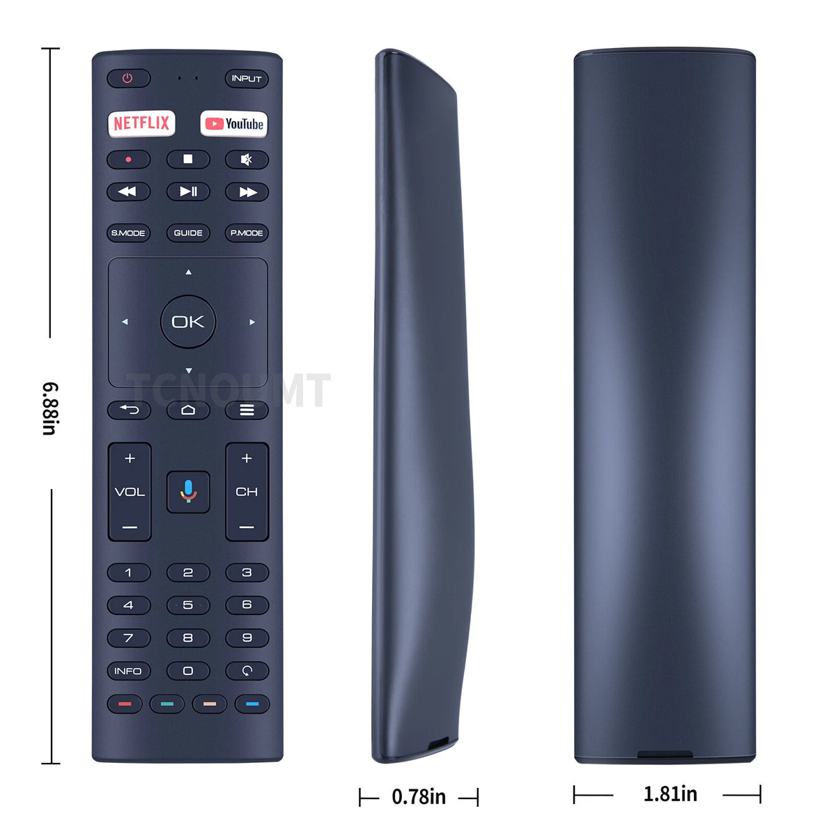 Voice Remote Control For JVC RM-C3363 ANAM Konka RM-C3329 Smart TV 40H33A 65U55A