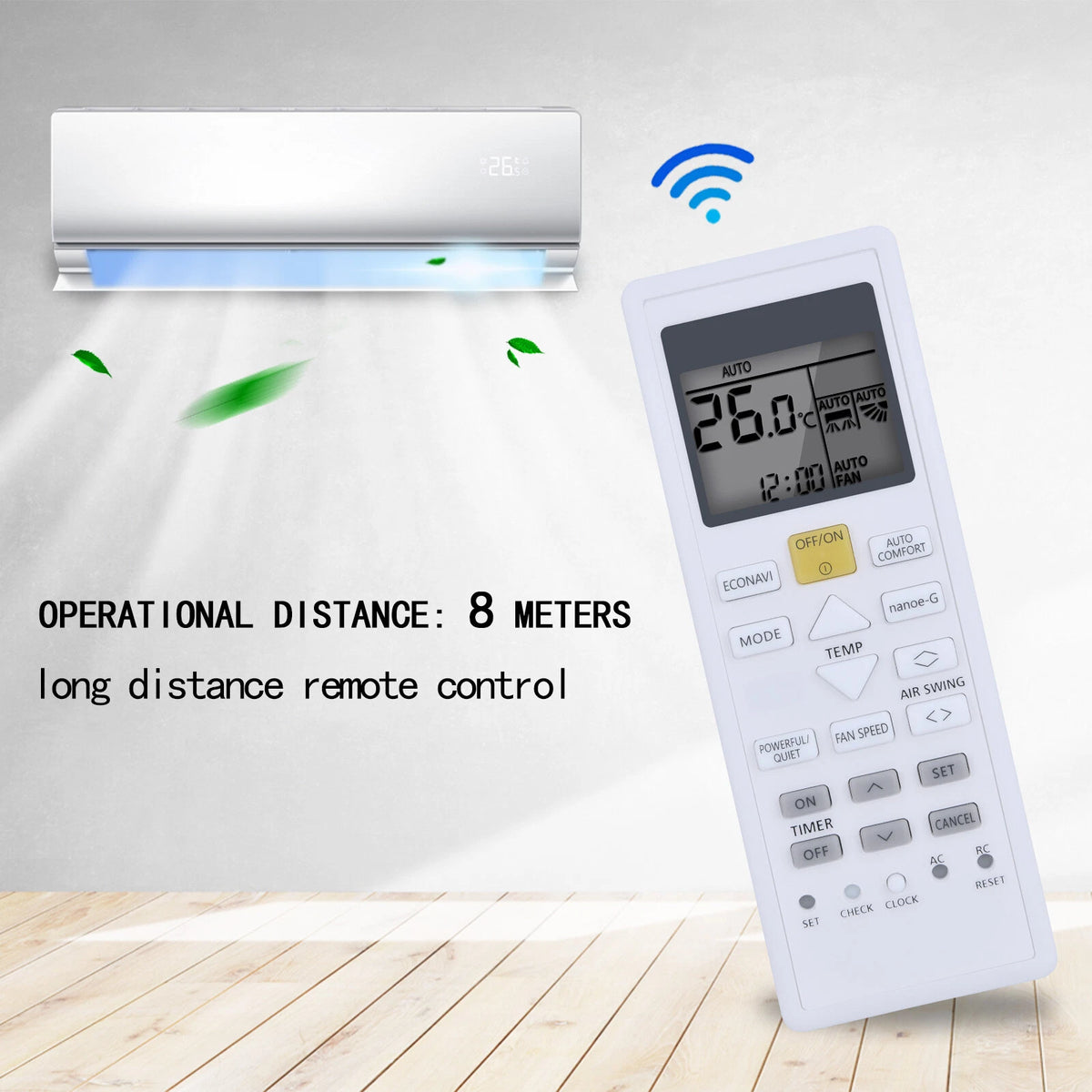 Remote Control For Panasonic Nanoe-G Split Unit Air Conditioner A75C12650