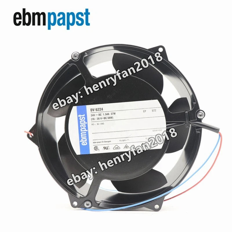 Ebmpapst DV6224 Axial Fan 24VDC 41W 172*172*51MM 2-wire Inverter Cooling Fan