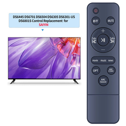 Remote Control For Saiyin Soundbar System DS6305 DS6403 DS6401 DS6701 RIOWOIS