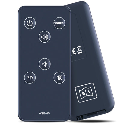 Remote Control For Promethean ASB-40-3 ASB-40-2 ASB-40 & LuguLake T180 Sound Bar