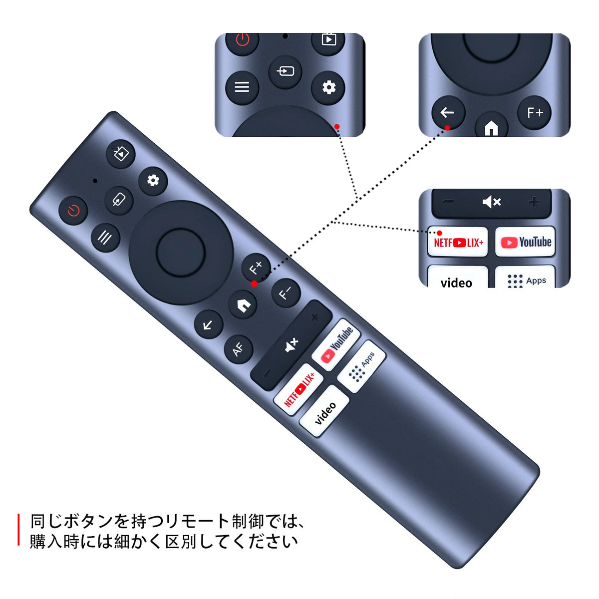 Replacement Remote Control For KOGATA GC357 Smart Projector