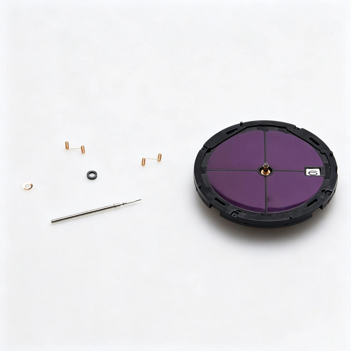 3-Hands Watch Movement Black Date Indicator At 3 Solar Movement For VS42A