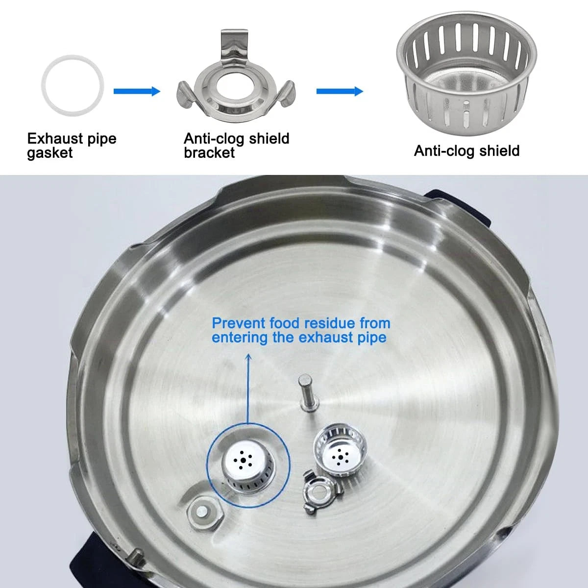 10Pcs 8 Qt Pressure Cooker Accessories Set, Replacement Parts Include...