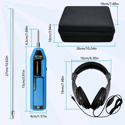 ZKTOOL Automotive Electronic Mechanics Stethoscope Ear Diagnostic...