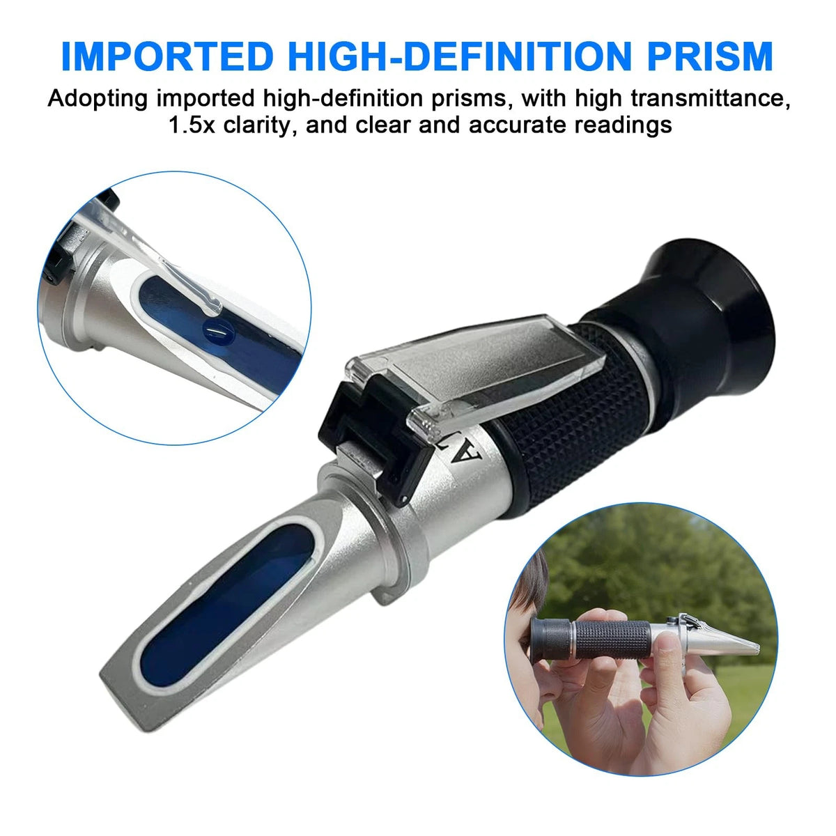 3-in-1 Alcohol Refractometer Kit for Home Brewers | Measures Brix (0-40%),...