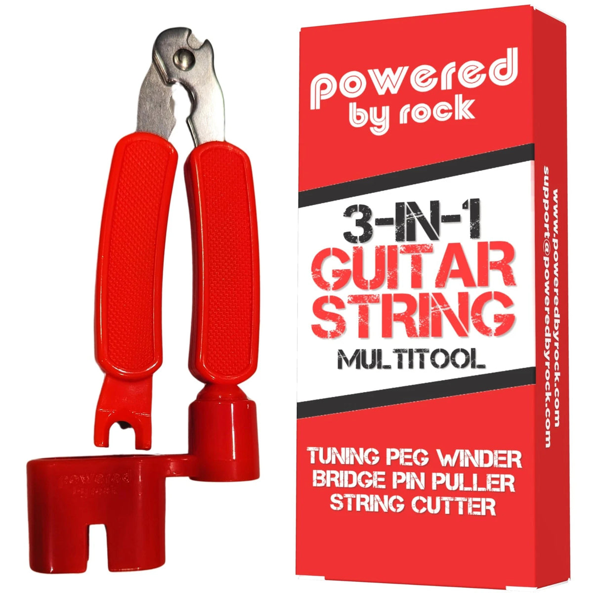 Guitar String Winder, Cutter and Bridge Pin Puller - 3-in-1 Guitar...