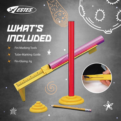 Estes 2227 Tube-Marking Guide, Flying-Rocket-Model Building Tool, Multi