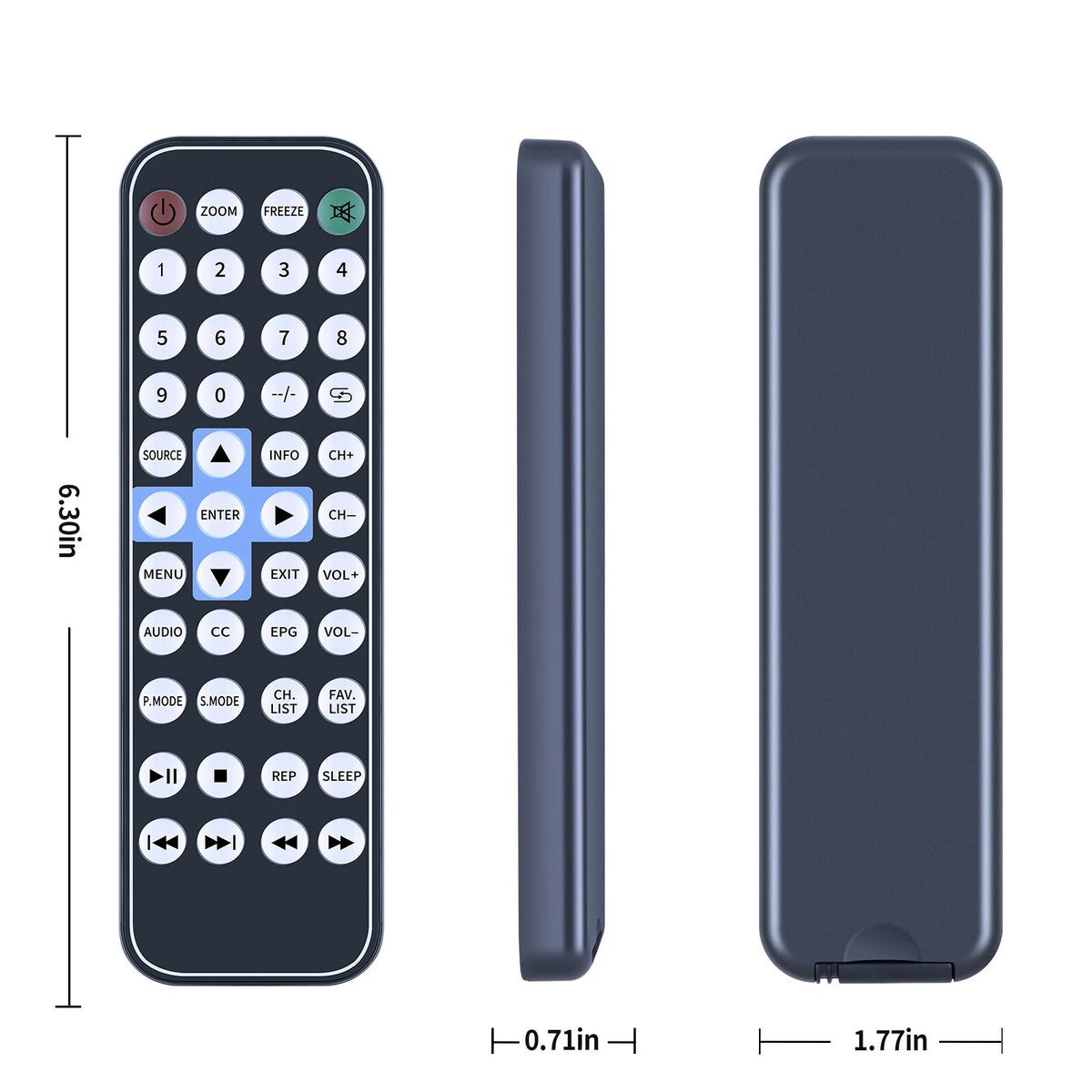 Remote Control For NAXA 7 Portable TV & Digital Multimedia Player NT-70