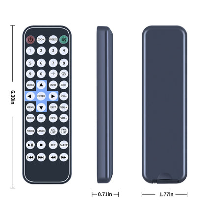 Remote Control For NAXA 7 Portable TV & Digital Multimedia Player NT-70