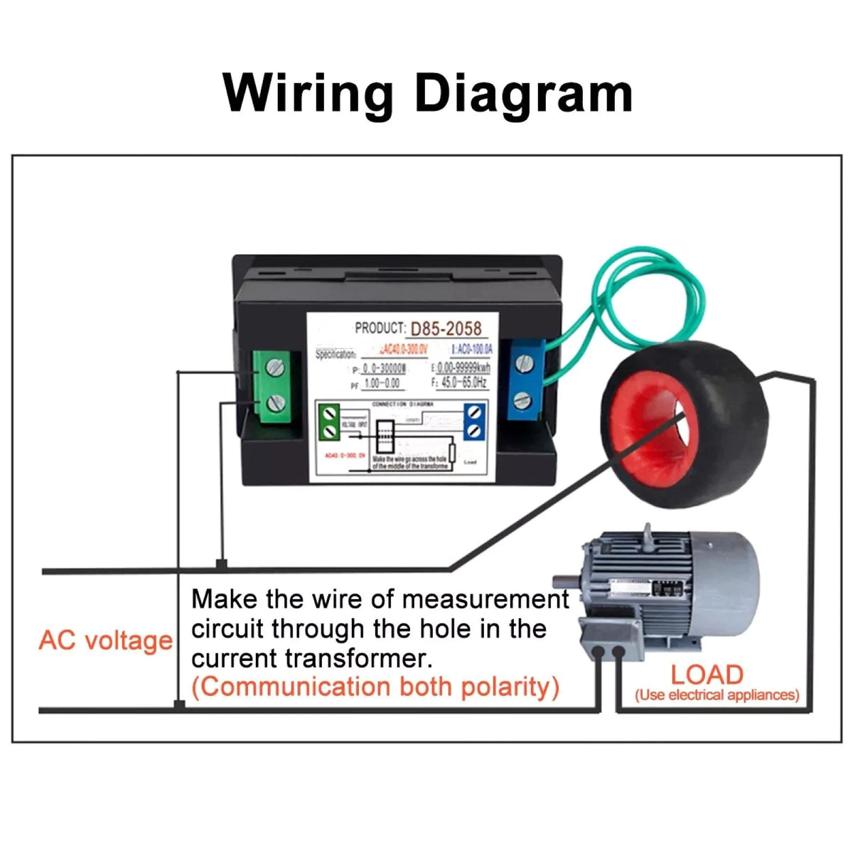 1* AC panel meter With High Precision and Dynamic Range Design D85-2058