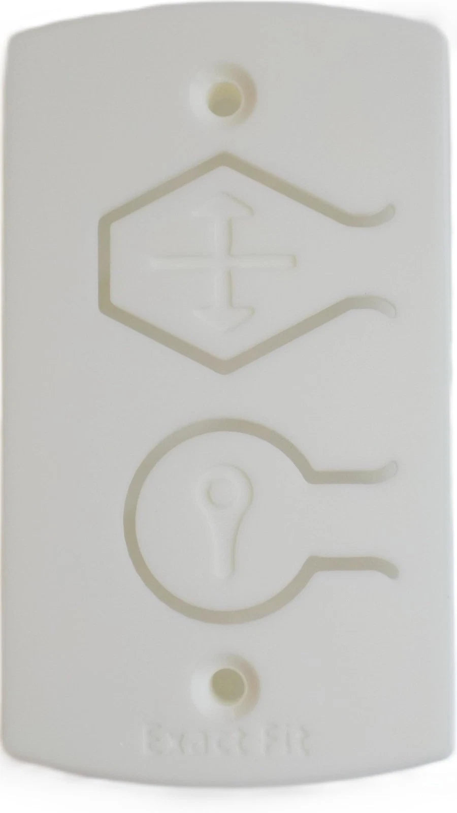 White Two Button Cover Plate - Fits Wayne Dalton Garage Door Wall Station...