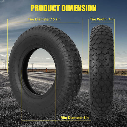 4.80/4.00-8 Tire and Inner Tube, Tube 2 Pack