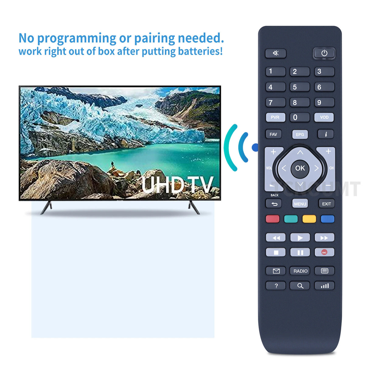 RC2764503/01B Replace Remote Control For OTE TV Set-top Box