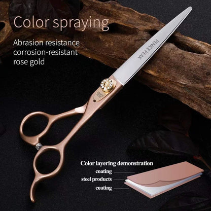 Fenice Peak 8'' Dog Straight Scissors for Grooming 440C 8",