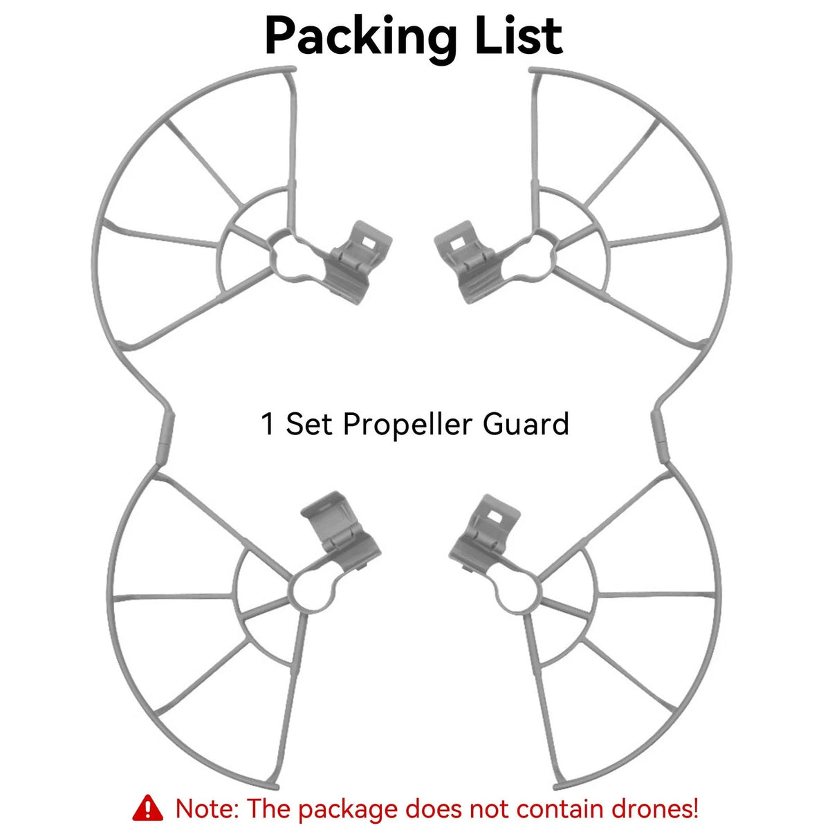 Craznick Mini 3 Pro Propeller Guard - Propellers Protector for DJI gray