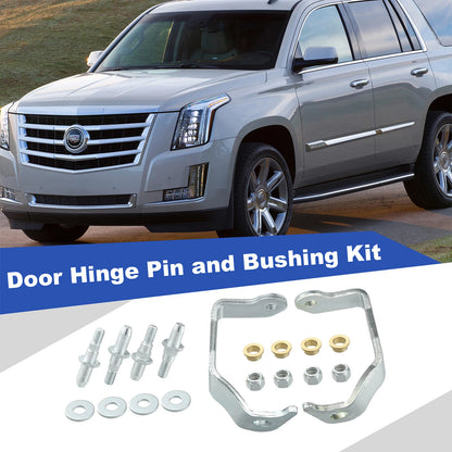 Door Hinge Pin And Bushing Kit Front Right + Left ,38456 For Cadillac Chevy GMC