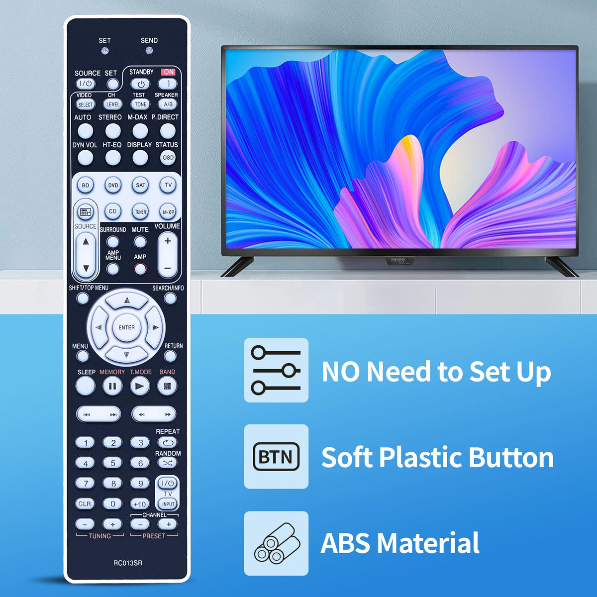 RC013SR Remote Control For Marantz AV Receiver NR1402 NR1402N1B