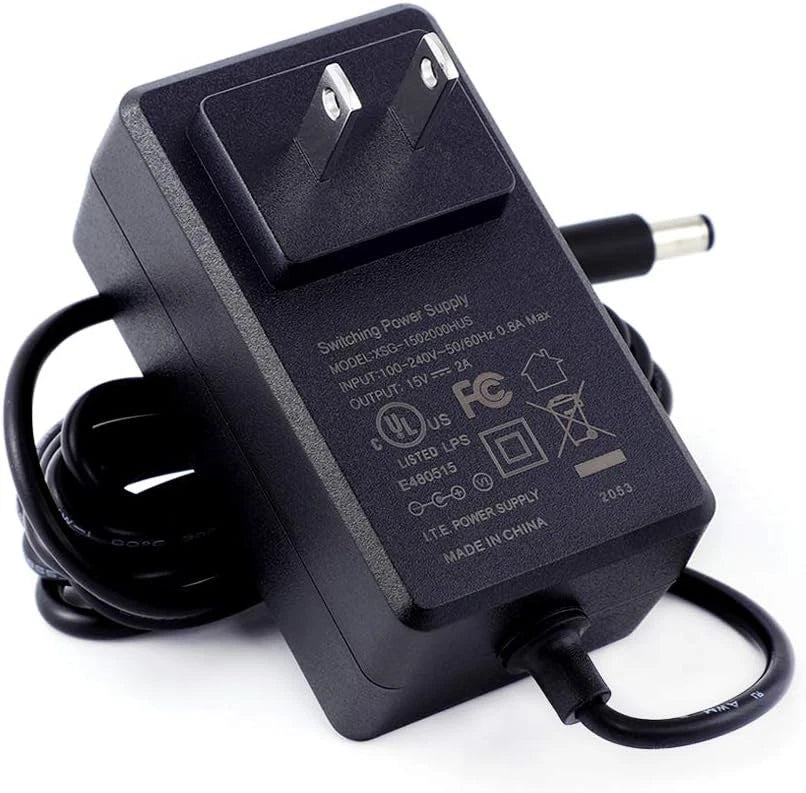 [UL Listed] Maxson 15V 2A Power Supply Charger (Input AC 100V-240V, Black