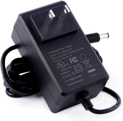 [UL Listed] Maxson 15V 2A Power Supply Charger (Input AC 100V-240V, Black