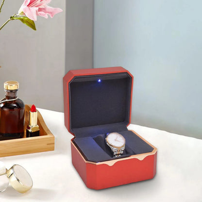 Single Slot Watch Light Case Jewelry Display Storage Holder Gift Protective Box/