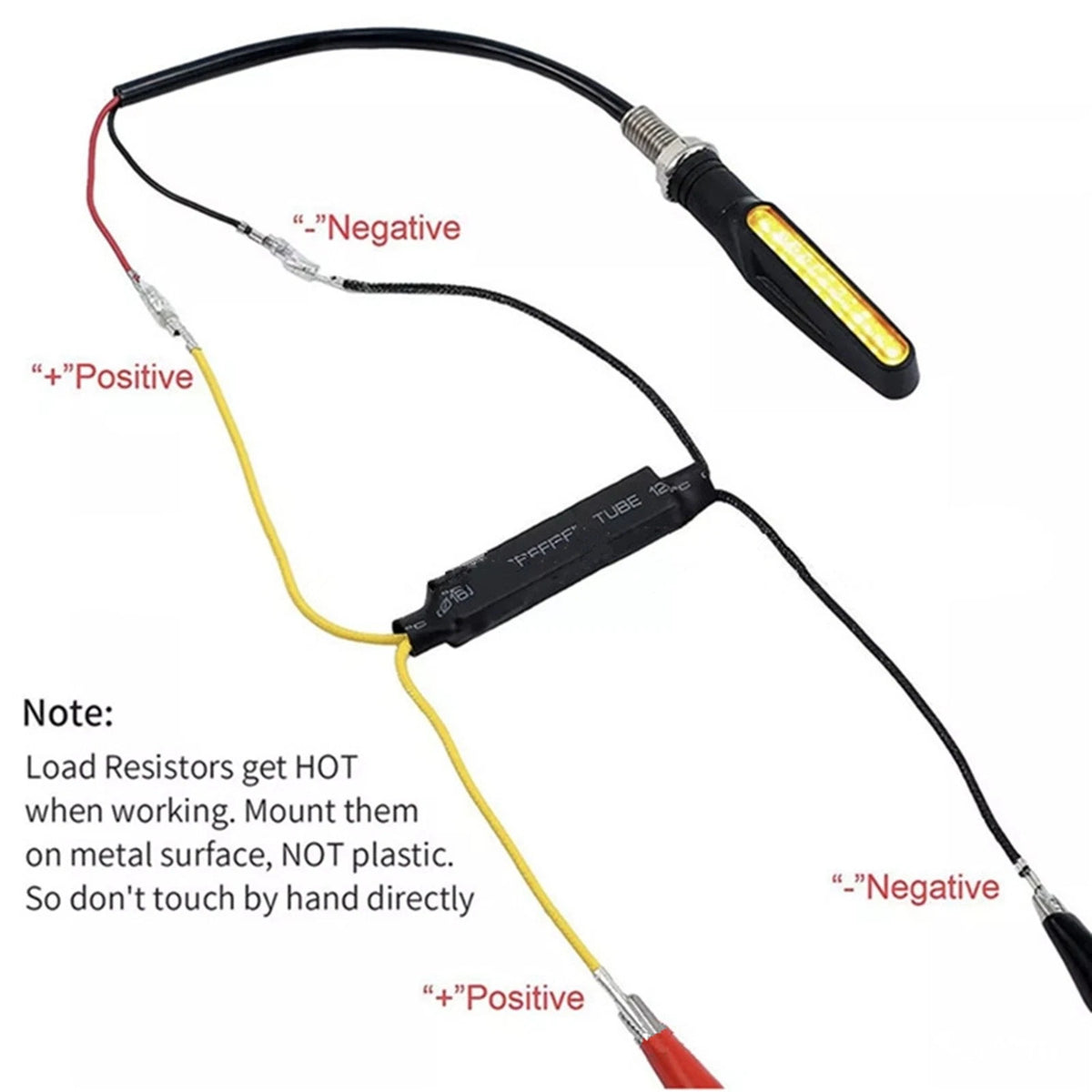 4x LED Load Resister Decoder 21W Motorcycle Turn Signal Indicator Light LED Load