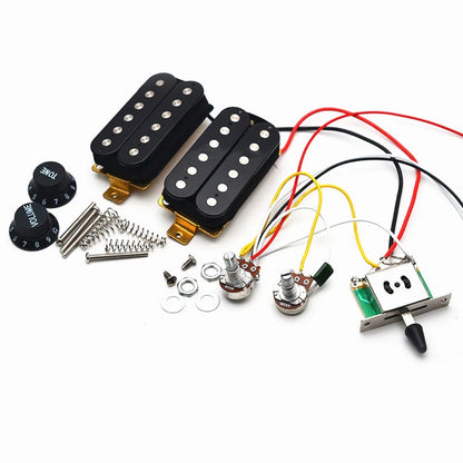Pickup Humbucker Wiring Harness Volume Tone 3-Way Switch for ST Electric Guitar