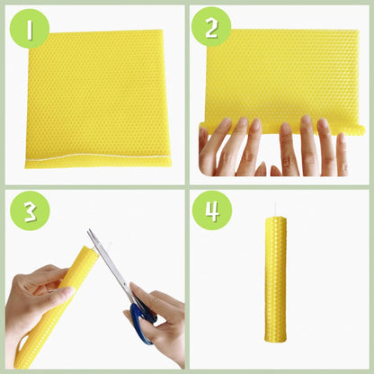 12 Colors Beeswax Sheets for Rolling Candle 8" X 8 x 8 inch 12 pcs, multi