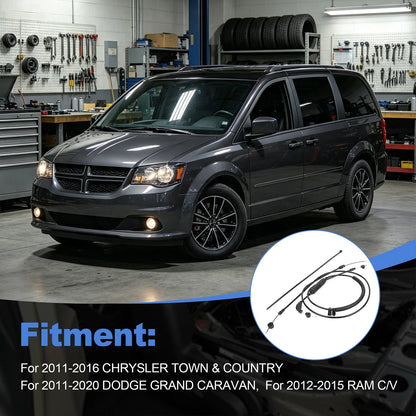 Left Seat Riser Release Cable Kit 68143771AB for 2011-16 Chrysler Town & Country