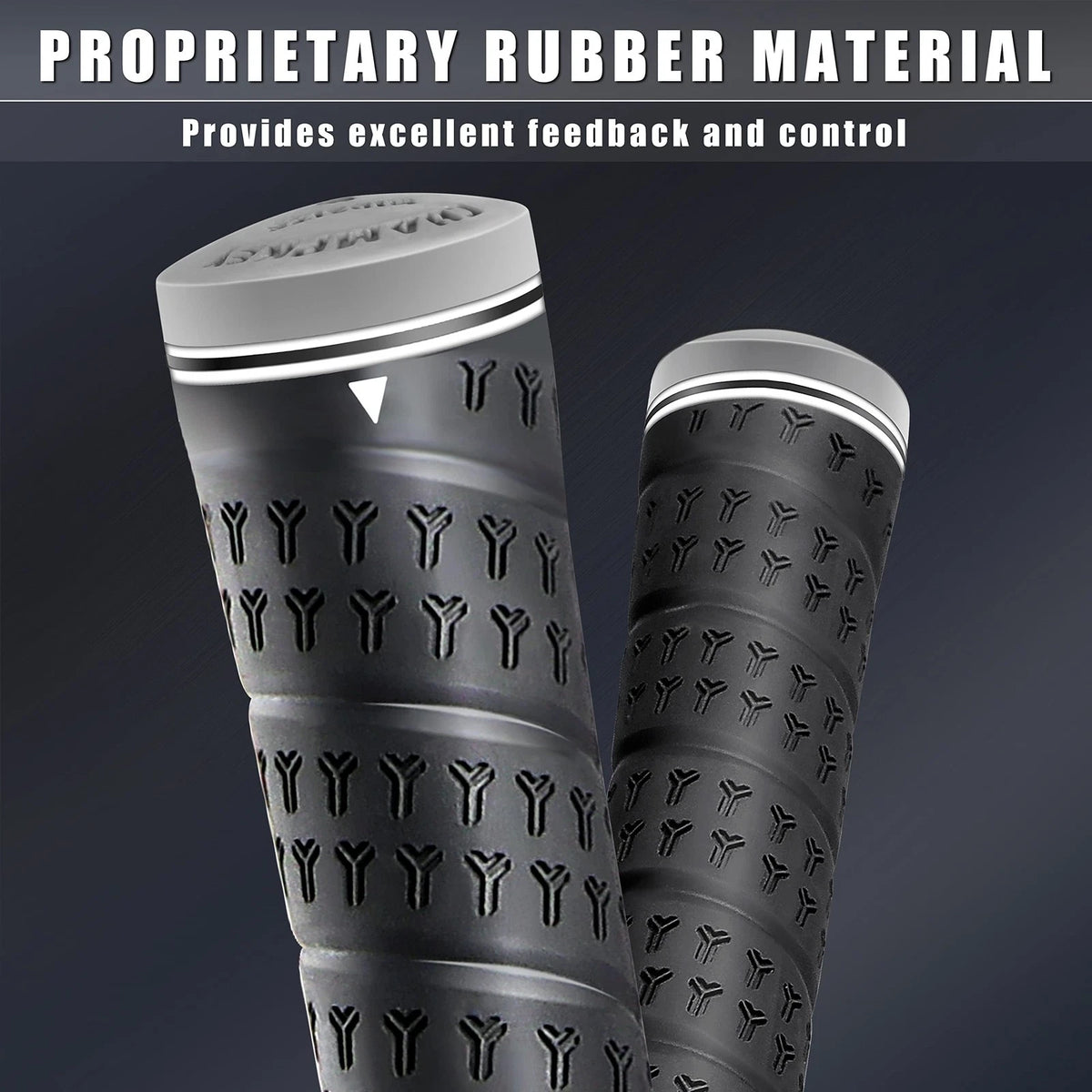 CHAMPKEY WRAP-Y Rubber Golf Grips 13 Pack Come with All Repair Kits - Black