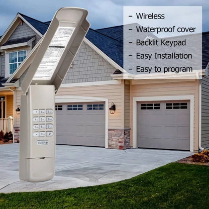2 Pack Garage Door Opener Keypad Compatible with LiftMaster 877MAX Gray