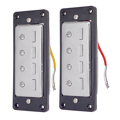 4-String Mini Humbucking Pickup Bridge&Neck Screws Set For Electric Bass Guitar