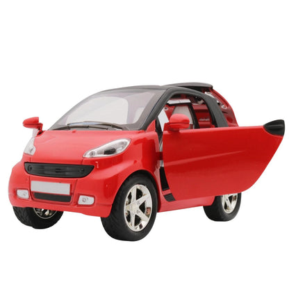 1:32 Red Model Car Toy Vehicle Kid Gift With Sound&Light Effect For Smart ForTwo