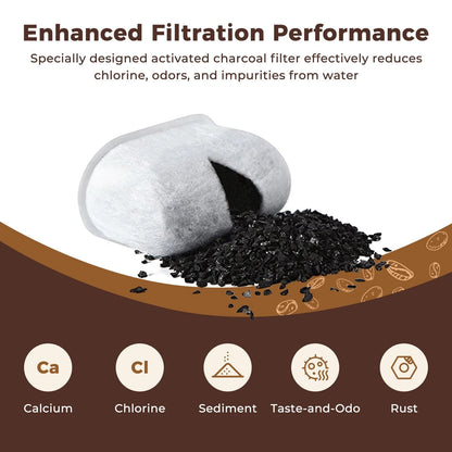 Premium 12-Pack Replacement Charcoal Water 12 Count (Pack of 1), White