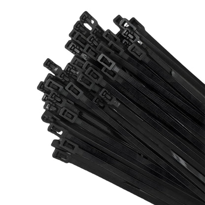 Aroono 100 PCS 8 Inch Reusable Zip Ties Black ?Adjustable 0.19 x 8inch,