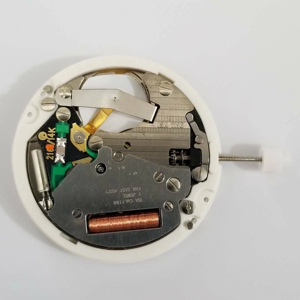 1Pc Gold Quartz Watch Movement w/ 927 Battery For Swiss ISA 1198 Watch Accessory