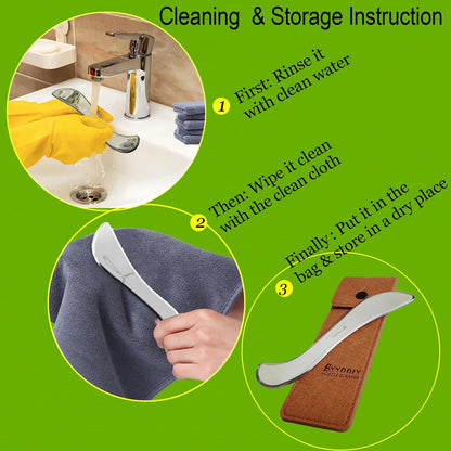 BYYDDIY Stainless Steel Gua Sha Muscle Scraper Tool,Scar Tissue Black