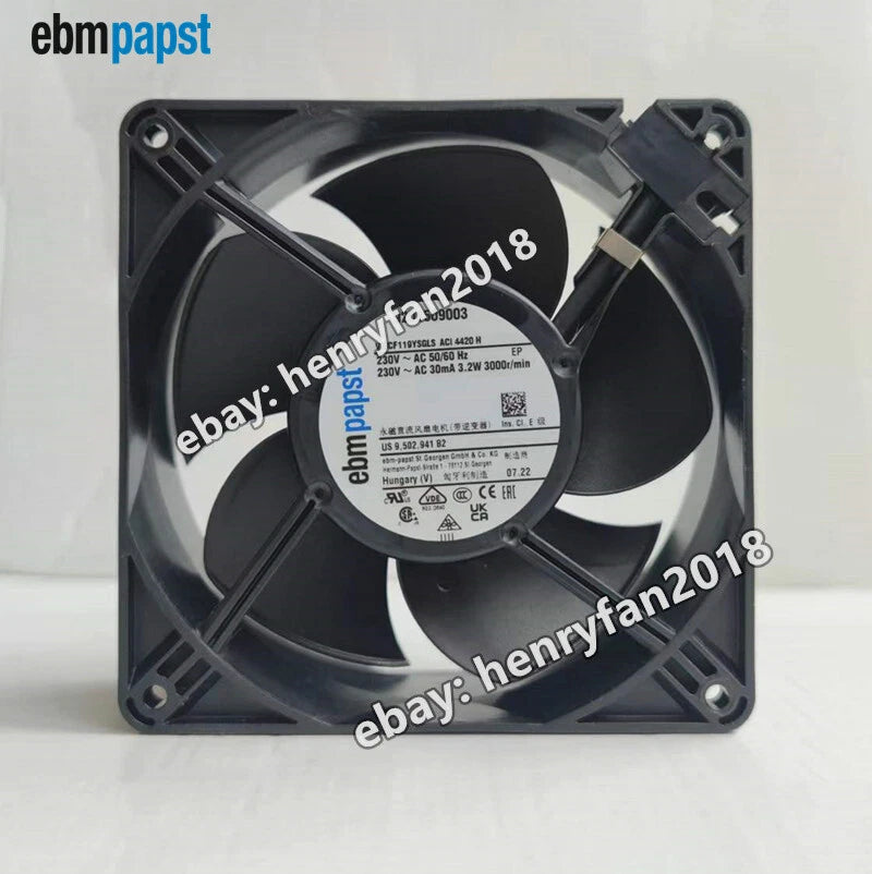 Ebmpapst ACi 4420H Cooling Fan 230V 3.2W 50/60Hz 30mA 120*120*38MM Axial Fan