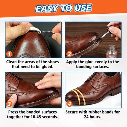 AstraVox Shoe Repair Glue (1 oz), Waterproof Adhesive 1.0oz, Transparent